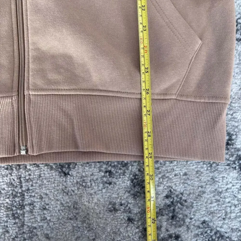 True Religion Holographic Buddha Graphic Tan Zip Up Hoodie Large